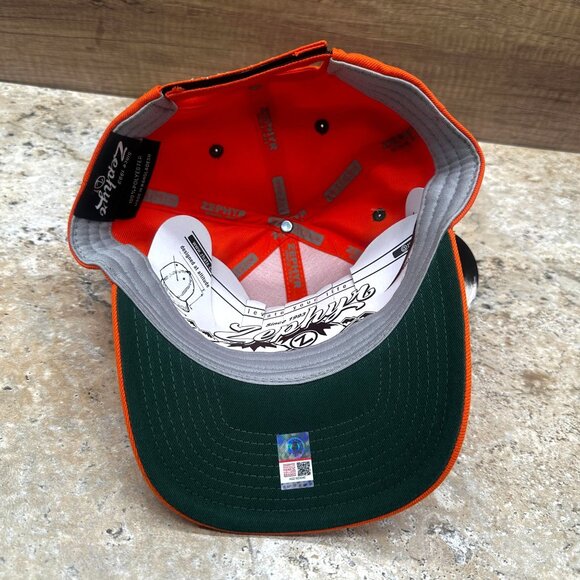 Zephyr FAMU Rattlers Hat Orange Snapback Cap Embroidered Logo NWT - Picture 11 of 11